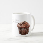 チョコレートチップマフィンカップケーキ コーヒーマグカップ (正面右)