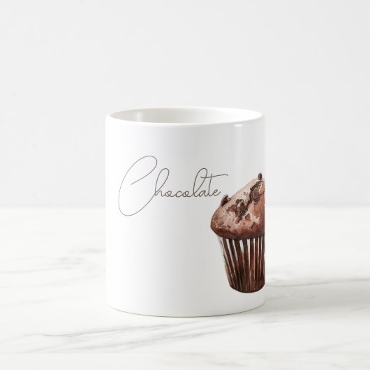 チョコレートチップマフィンカップケーキ コーヒーマグカップ (中央)