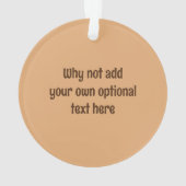 チョコレートチップマフィングラフィック – 両面文字 オーナメント (裏面)