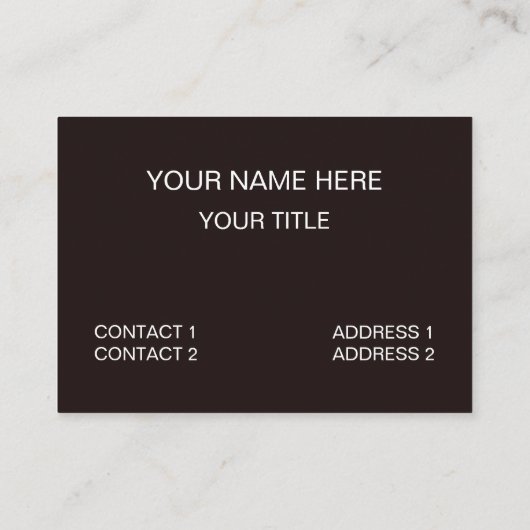 チョコレートチョコレートの時間 名刺 (裏面)