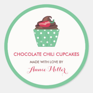 チョコレートチリカッケーズ自家製ベーキング ラウンドシール