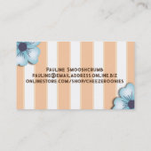 チョコレートチーズケ結婚ークベーカリーイベントベーキングb 名刺 (裏面)