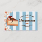 チョコレートチーズケ結婚ークベーカリーイベントベーキングb 名刺 (正面)