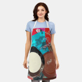 チョコレートティーズエプロン エプロン (着用した状態)