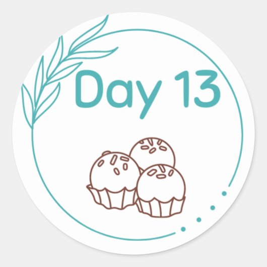 チョコレートテイスティングキットデイ13 ラウンドシール (正面)