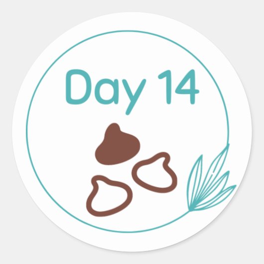 チョコレートテイスティングキットデイ14 ラウンドシール (正面)