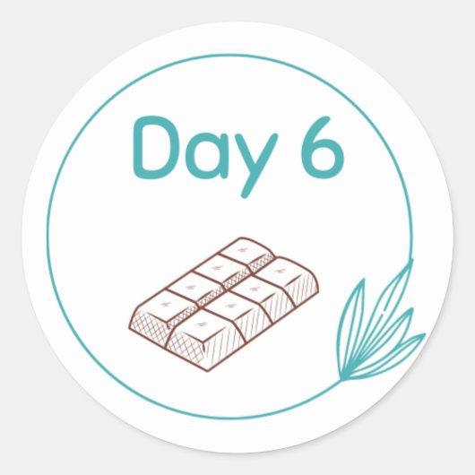 チョコレートテイスティングキットDay 6 ラウンドシール (正面)