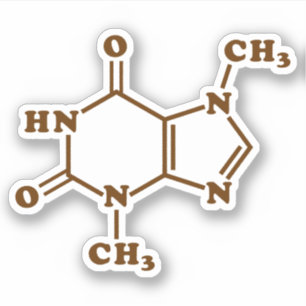 チョコレートテオブロミンの分子化学式 シール