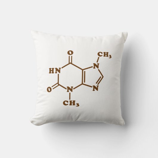 チョコレートテオブロミン分子化学式 クッション (正面)
