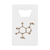 チョコレートテオブロミン分子化学式 クレジットカード栓抜き (正面)