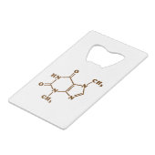 チョコレートテオブロミン分子化学式 クレジットカード栓抜き (裏面アングル)