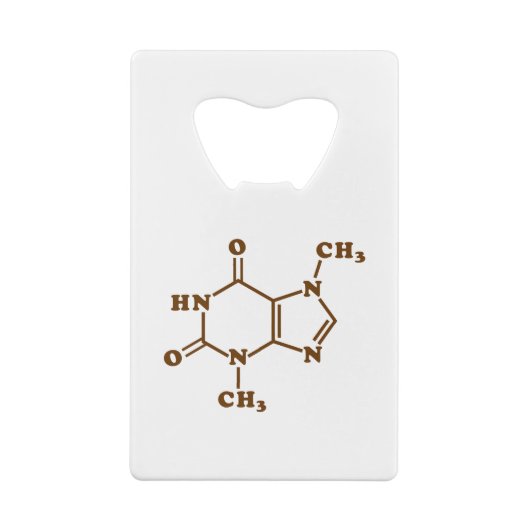 チョコレートテオブロミン分子化学式 クレジットカード栓抜き (裏面)