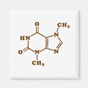 チョコレートテオブロミン分子化学式 マグネット