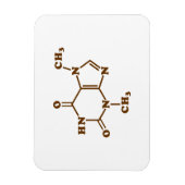 チョコレートテオブロミン分子化学式 マグネット (縦)