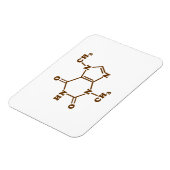 チョコレートテオブロミン分子化学式 マグネット (左側)