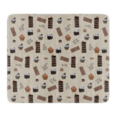 チョコレートテーマパターン カッティングボード (正面)