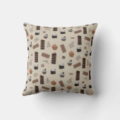 チョコレートテーマパターン クッション (裏面)