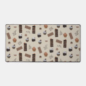 チョコレートテーマパターン デスクマット (正面)