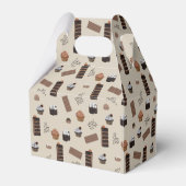 チョコレートテーマパターン フェイバーボックス (裏面サイド)