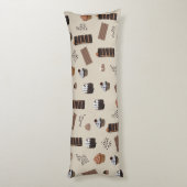 チョコレートテーマパターン ボディピロー (裏面 (縦))