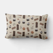チョコレートテーマパターン ランバークッション (裏面)