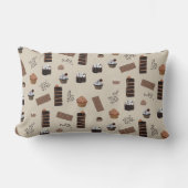 チョコレートテーマパターン ランバークッション (正面)