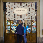 チョコレートテーマベーカリーシェフ名前をカスタムするショップ 横断幕