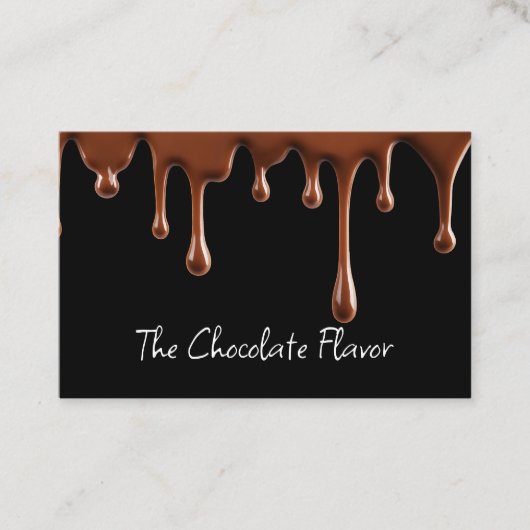 チョコレートテーマ業用カード 名刺 (正面)