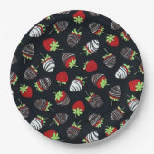 チョコレートディップスターンベリー紙プレート ペーパープレート (正面)