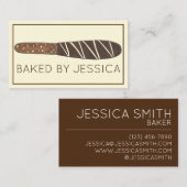 チョコレートディッププレッツェルロッドショコラティエベーカリー 名刺 (正面/裏面)