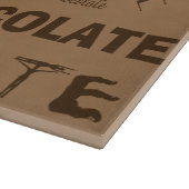 チョコレートデザイナーガラス切り板 – ギフト カッティングボード (角)