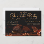 チョコレートデザートパーティー 招待状 (正面)