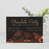 チョコレートデザートパーティー 招待状 (スタンド正面)