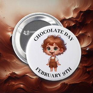 チョコレートデー2月9日 缶バッジ