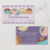 チョコレートトラッフルの砂糖菓子の名刺 名刺 (正面/裏面)