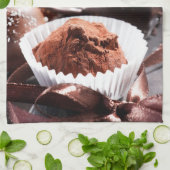 チョコレートトラッフル キッチンタオル (折り畳み)