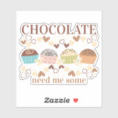 チョコレートトリュッフルキャンディースイーツが欲しい シール (シート)