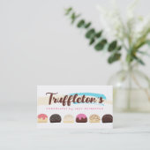 チョコレートトリュッフ菓子キャンディースイーツ 名刺 (スタンド正面)