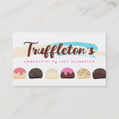 チョコレートトリュッフ菓子キャンディースイーツ 名刺 (正面)