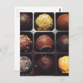 チョコレートトリュフ写真 ポストカード (正面/裏面)