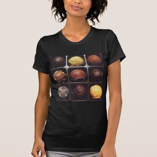 チョコレートトリュフ写真 Tシャツ (正面)
