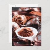 チョコレートトリュフ ポストカード (正面/裏面)