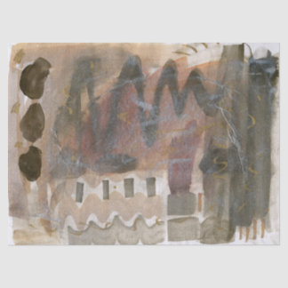 チョコレートトーン抽象芸術大ティッシュペーパー 薄葉紙