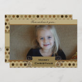 チョコレートドカスタムット写真ホリデーカード シーズンカード (正面/裏面)