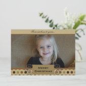 チョコレートドカスタムット写真ホリデーカード シーズンカード (スタンド正面)