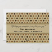 チョコレートドカスタムット写真ホリデーカード シーズンカード (裏面)