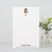 チョコレートドリップス&バラ金ゴールドラグジュアリーケーキ 便箋 (スタンド正面)