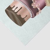 チョコレートドリップス&バラ金ゴールドラグジュアリーケーキ 薄葉紙 (詳細)