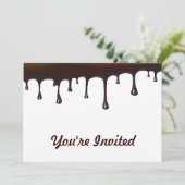 チョコレートドリップセット 招待状 (スタンド正面)