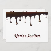 チョコレートドリップセット 招待状 (正面/裏面)